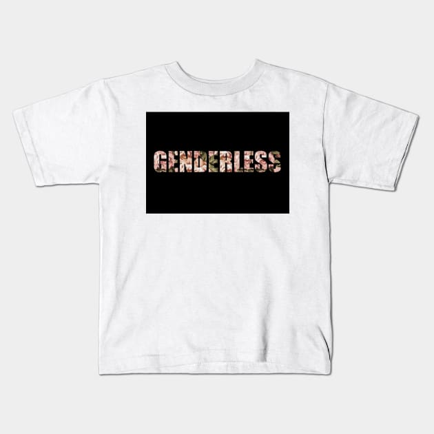 floral print genderless Kids T-Shirt by agenderapparel